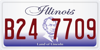 IL license plate B247709