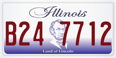 IL license plate B247712