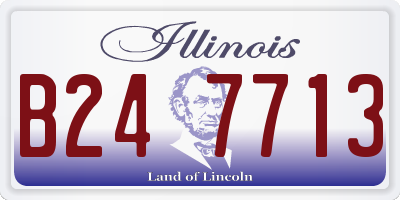 IL license plate B247713