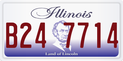 IL license plate B247714