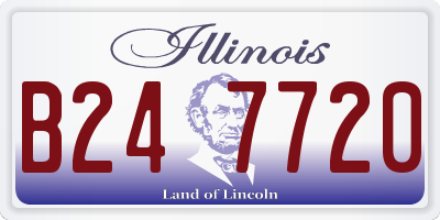 IL license plate B247720