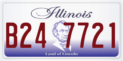 IL license plate B247721