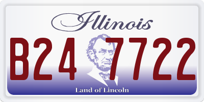IL license plate B247722