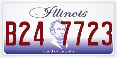 IL license plate B247723