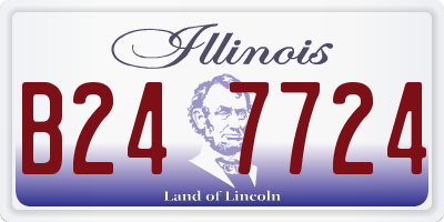 IL license plate B247724