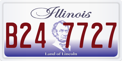 IL license plate B247727