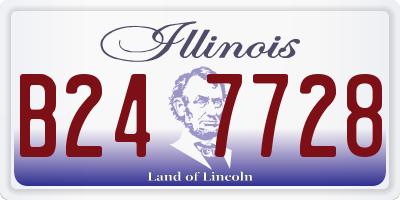 IL license plate B247728