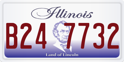 IL license plate B247732