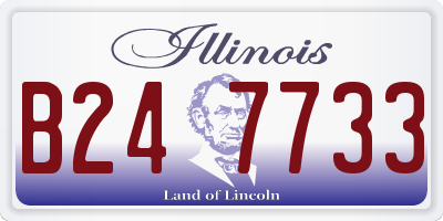 IL license plate B247733