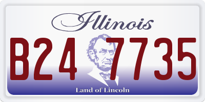IL license plate B247735