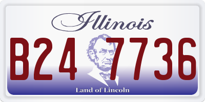IL license plate B247736
