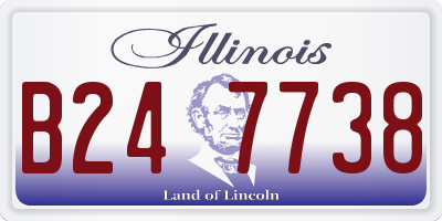 IL license plate B247738