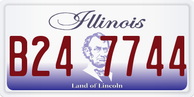 IL license plate B247744