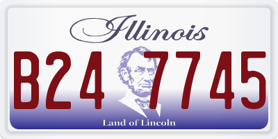 IL license plate B247745