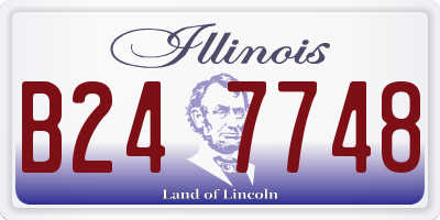 IL license plate B247748