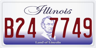 IL license plate B247749