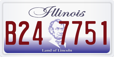IL license plate B247751