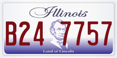 IL license plate B247757