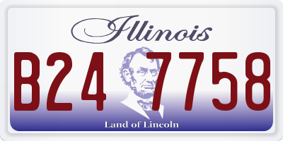 IL license plate B247758