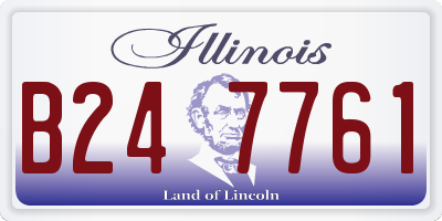 IL license plate B247761