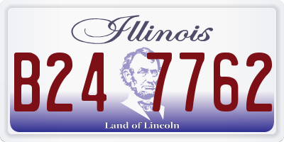 IL license plate B247762