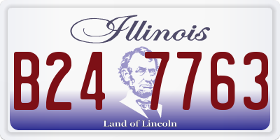 IL license plate B247763