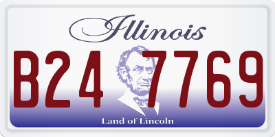 IL license plate B247769