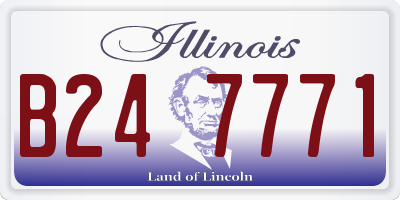 IL license plate B247771