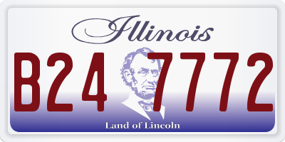 IL license plate B247772