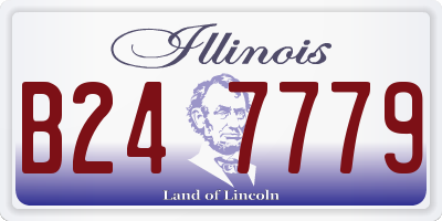 IL license plate B247779