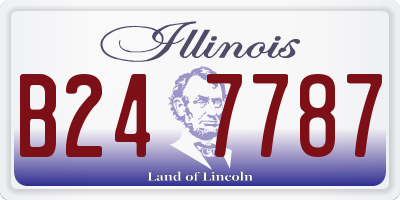 IL license plate B247787