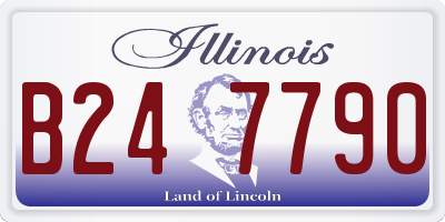 IL license plate B247790