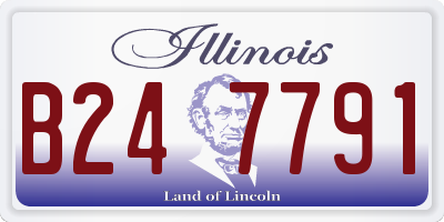 IL license plate B247791