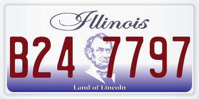 IL license plate B247797