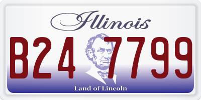 IL license plate B247799