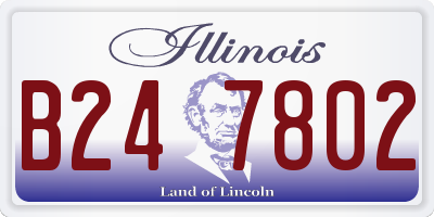 IL license plate B247802