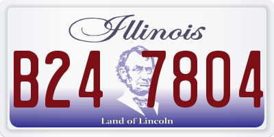 IL license plate B247804