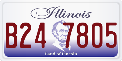 IL license plate B247805