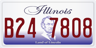 IL license plate B247808