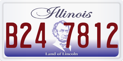 IL license plate B247812