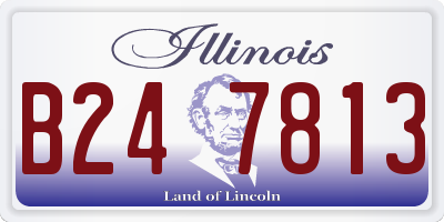 IL license plate B247813