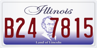 IL license plate B247815