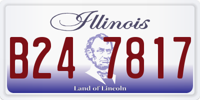 IL license plate B247817