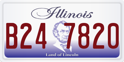 IL license plate B247820