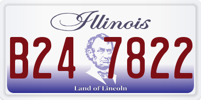 IL license plate B247822