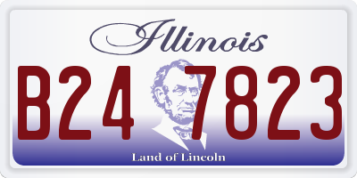 IL license plate B247823