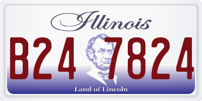 IL license plate B247824