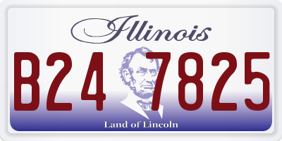 IL license plate B247825