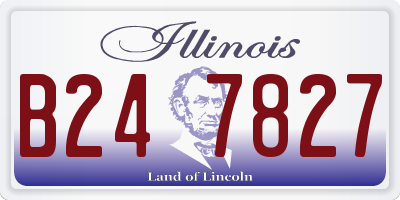 IL license plate B247827