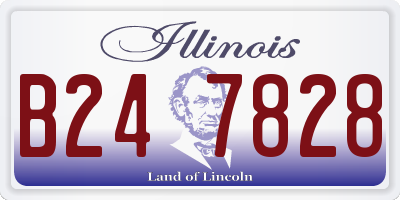 IL license plate B247828